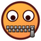 Zipper-Mouth Face emoji on Emojidex